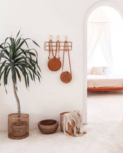 Load image into Gallery viewer, Nusa Rattan Wall Hooks - 3 Hook
